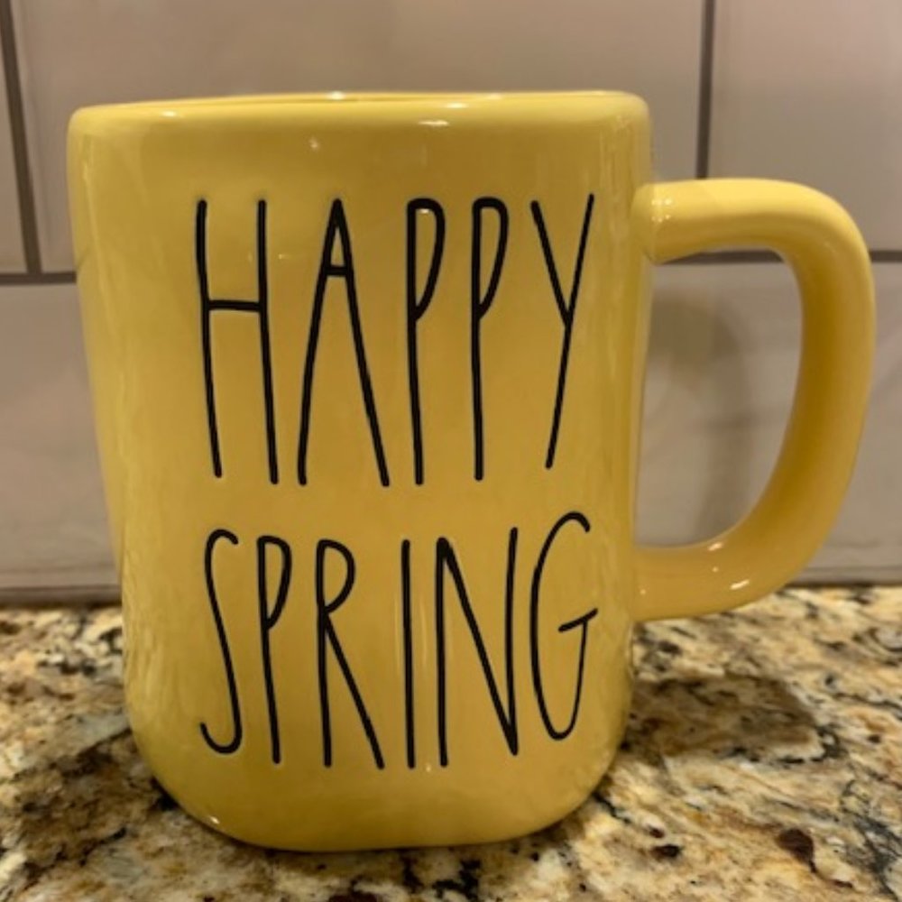 Rae Dunn, "HAPPY SPRING" mug